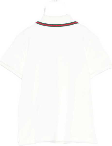 Tricouri Polo Gucci Polo With Logo WHITE Baieti (BM 19433864) 2