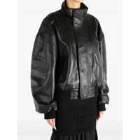 Geci de piele Dama - Geci de piele Balenciaga Leather Blouson BLACK Femei (BM 19433870) - B-mall.ro