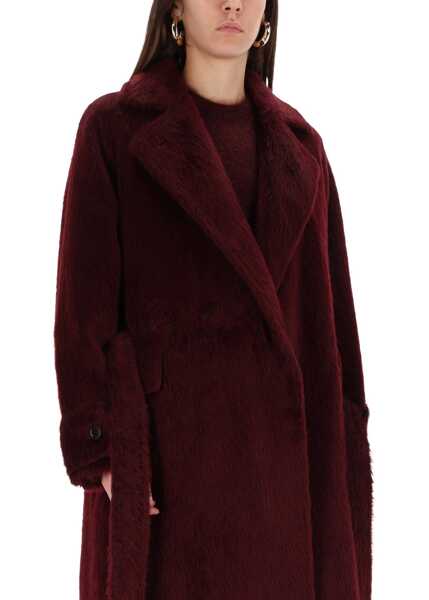 Paltoane Max Mara Coat Albata RED Femei (BM 19433930) 4