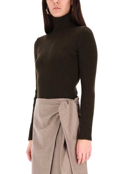 Pulovere Max Mara Ribbed Turtleneck Sweater GREEN Femei (BM 19433939) 4