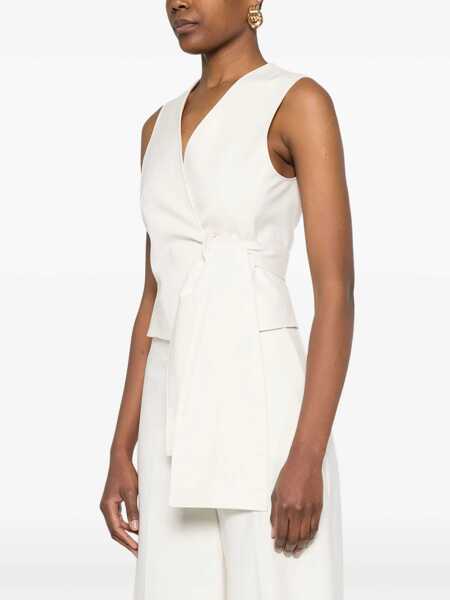Veste casual Max Mara Zampa Vest IVORY Femei (BM 19433948) 3