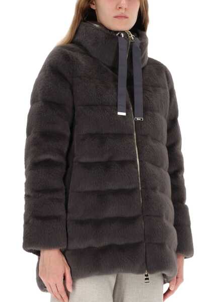 Geci de iarna Herno Eco Fur Down Jacket BROWN Femei (BM 19433978) 4