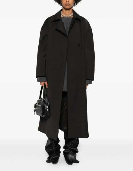 Paltoane OUR LEGACY Trench Coat Churchill BLACK Femei (BM 19434026) 2