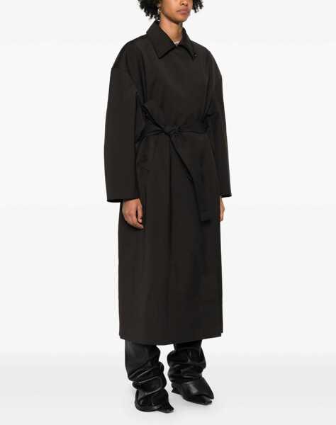 Paltoane OUR LEGACY Trench Coat Churchill BLACK Femei (BM 19434026) 3