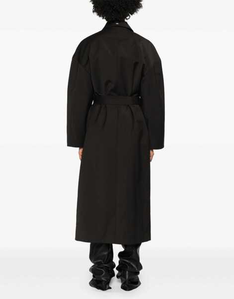 Paltoane OUR LEGACY Trench Coat Churchill BLACK Femei (BM 19434026) 4