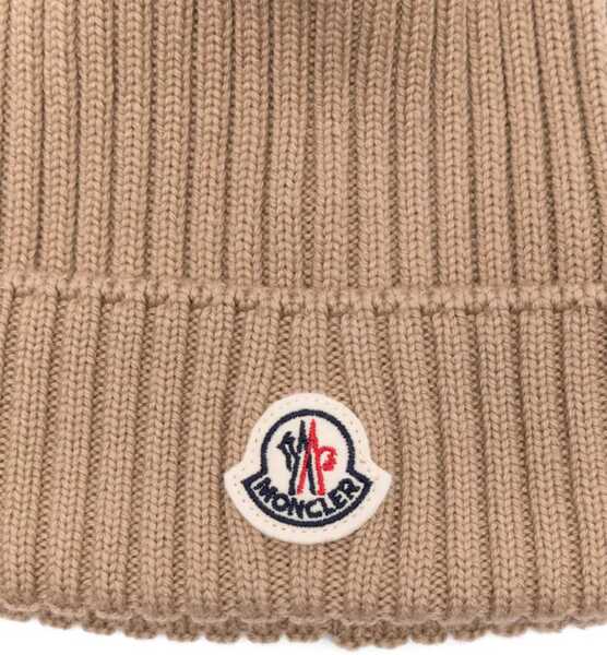 Caciuli Moncler Beanie Hat BEIGE Baieti (BM 19434050) 2