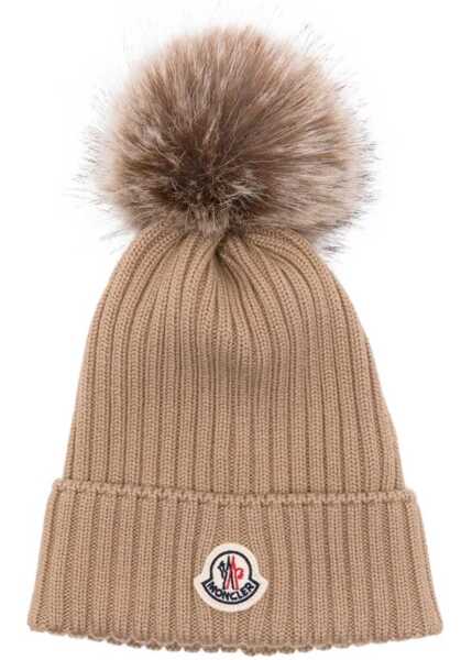 Caciuli Moncler Beanie Hat BEIGE Baieti (BM 19434050) 1