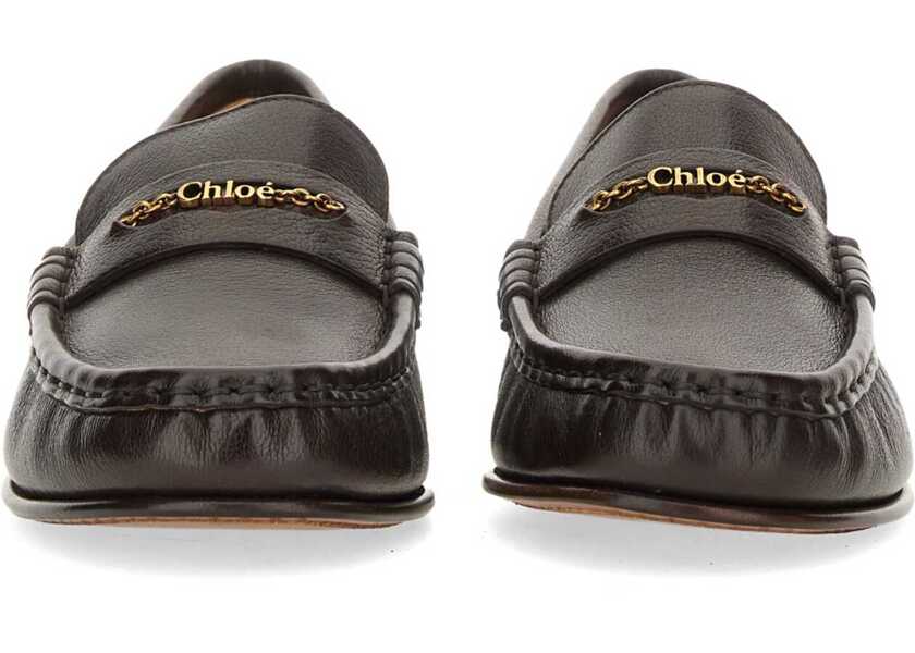 Mocasini Chloe Leather Loafer BROWN Femei (BM 19434056) 4