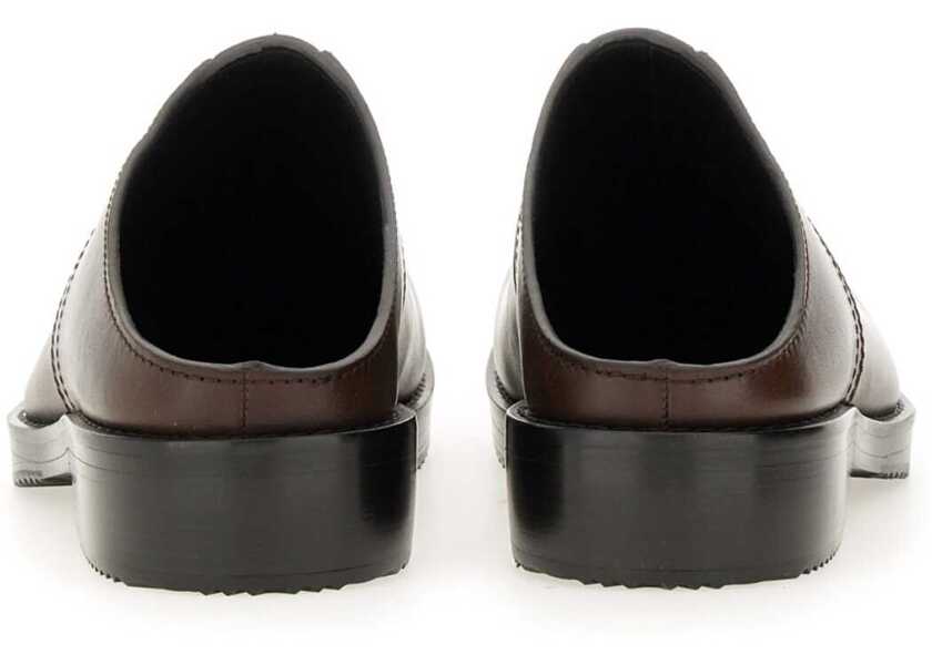 Sandale Dries Van Noten Leather Clogs BROWN Barbati (BM 19434071) 3