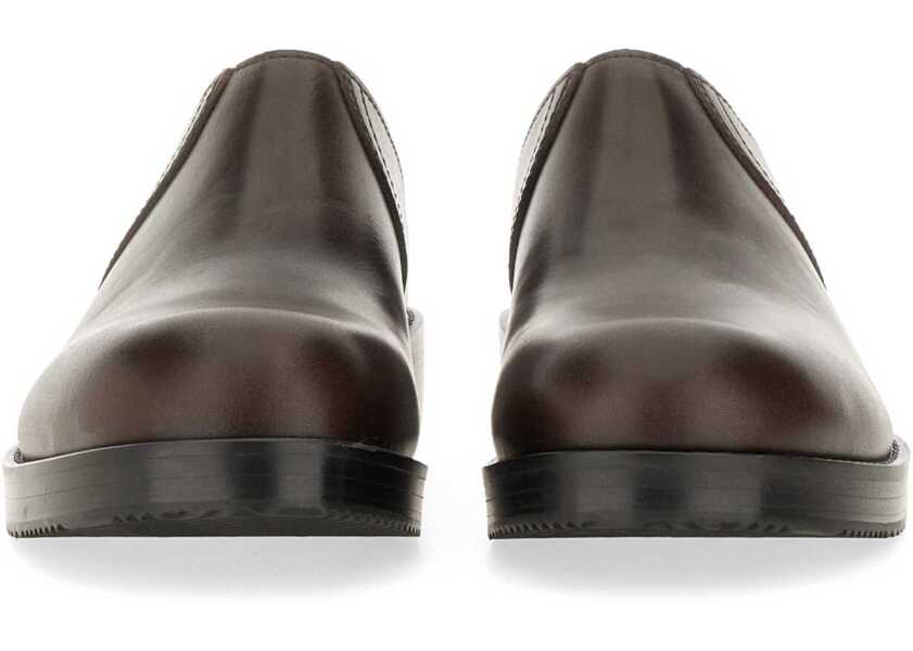 Sandale Dries Van Noten Leather Clogs BROWN Barbati (BM 19434071) 4