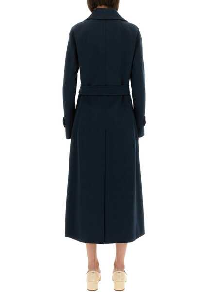 Paltoane Max Mara Double-Breasted Coat Sem BLUE Femei (BM 19434077) 3