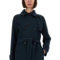 Geci Dama - Paltoane Max Mara Double-Breasted Coat Sem BLUE Femei (BM 19434077) - B-mall.ro
