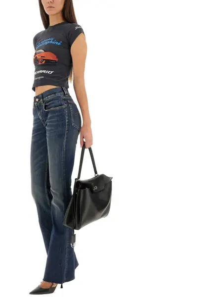 Blugi skinny Balenciaga Slim Fit Bootcut Pants DENIM Femei (BM 19434098) 2