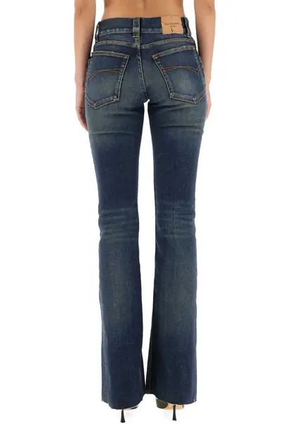 Blugi skinny Balenciaga Slim Fit Bootcut Pants DENIM Femei (BM 19434098) 4