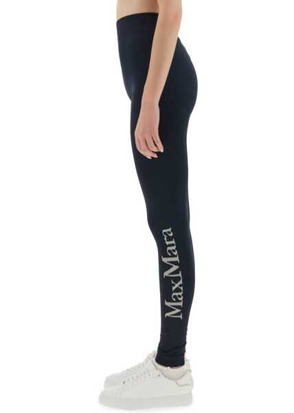 Pantaloni casual Max Mara Leggings Basilea BLUE Femei (BM 19434113) 4