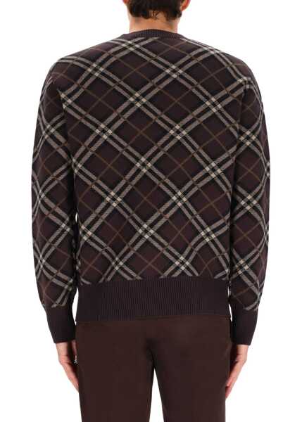 Pulovere casual Burberry Pullover Check BROWN Barbati (BM 19434116) 3