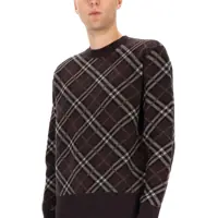 Pulovere casual pentru Barbati - Pulovere casual Burberry Pullover Check BROWN Barbati (BM 19434116) - B-mall.ro