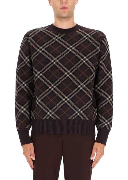 Pulovere casual Burberry Pullover Check BROWN Barbati (BM 19434116) 1