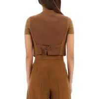 Veste Dama - Veste casual Max Mara Camel Hair Edda Vest BEIGE Femei (BM 19434164) - B-mall.ro