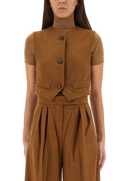 Veste casual Max Mara Camel Hair Edda Vest BEIGE Femei (BM 19434164) 1