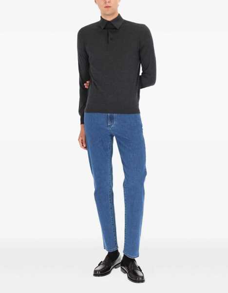 Tricouri Polo ZEGNA Cashmere Polo Shirt CHARCOAL Barbati (BM 19434167) 2