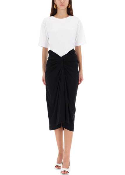 Fuste casual Dries Van Noten Draped Herchive Skirt BLACK Femei (BM 19434233) 2