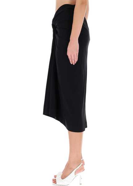 Fuste casual Dries Van Noten Draped Herchive Skirt BLACK Femei (BM 19434233) 3