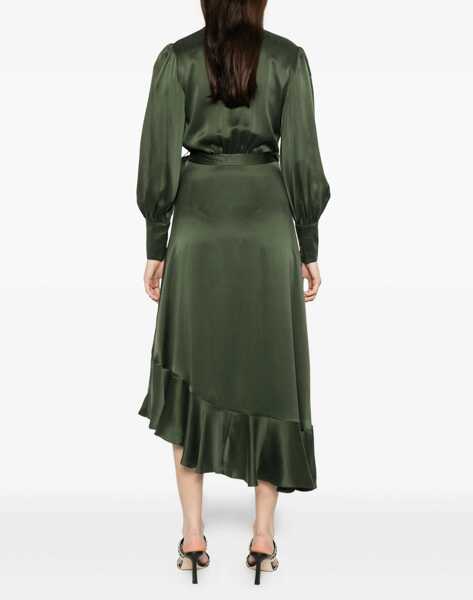 Rochii casual ZIMMERMANN Midi Dress Wrap GREEN Femei (BM 19434242) 4