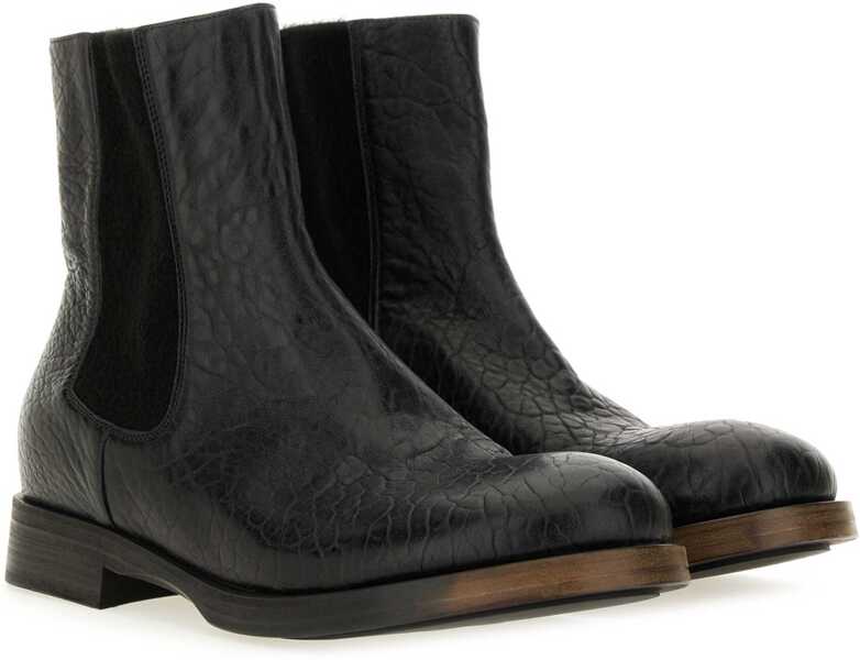 Ghete UMA WANG Leather Boot BLACK Barbati (BM 19434245) 2