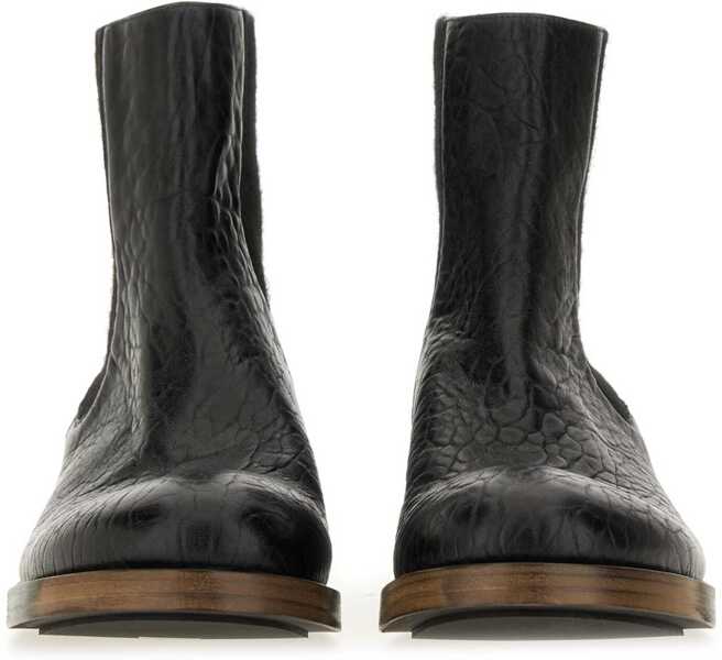 Ghete UMA WANG Leather Boot BLACK Barbati (BM 19434245) 4