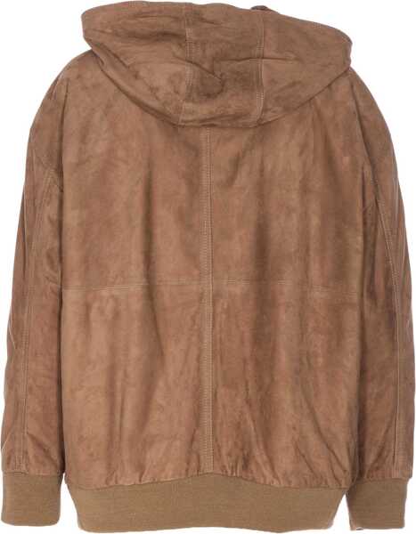 Sacouri office Max Mara Zeno Leather Jacket BROWN Femei (BM 19434281) 2