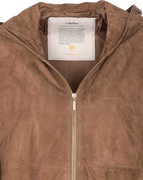 Sacouri office Max Mara Zeno Leather Jacket BROWN Femei (BM 19434281) 3