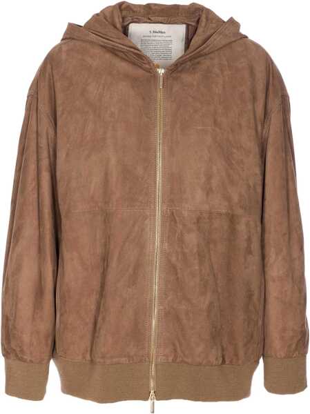 Sacouri office Max Mara Zeno Leather Jacket BROWN Femei (BM 19434281) 1
