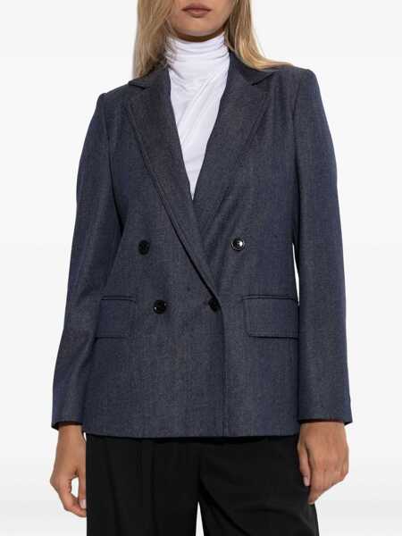 Sacouri office Max Mara Wool Jacket BLUE Femei (BM 19434320) 3