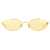 Bottega Veneta Oval Sunglasses "Sardines" GOLD