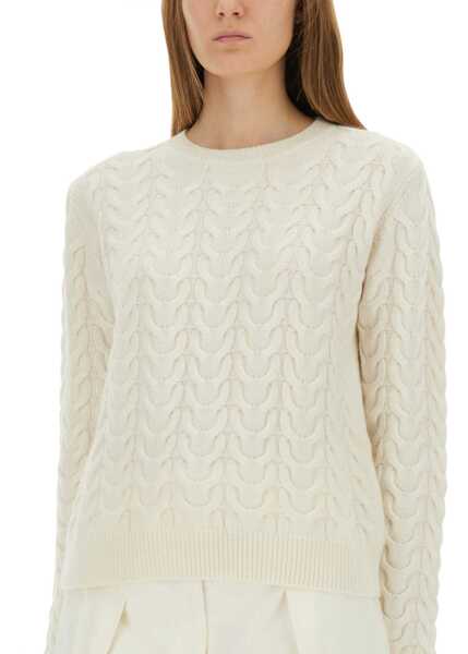 Pulovere casual Max Mara Braided Knit Aramis IVORY Femei (BM 19434329) 4