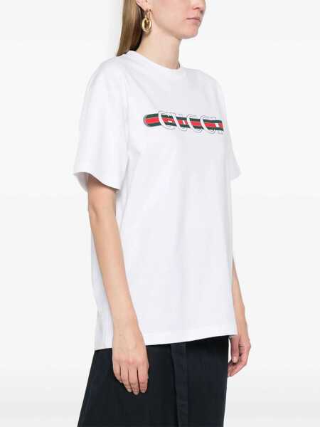 Tricouri Gucci Jersey T-Shirt WHITE Femei (BM 19434332) 3