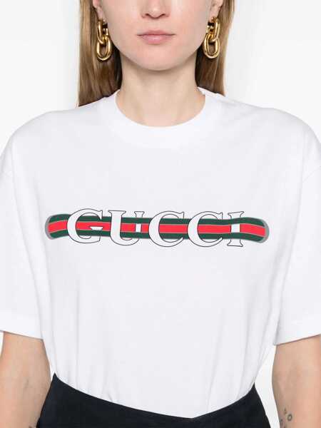Tricouri Gucci Jersey T-Shirt WHITE Femei (BM 19434332) 5