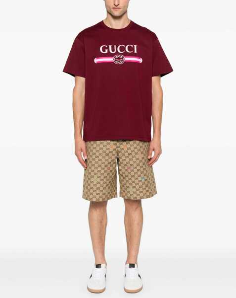 Pantaloni scurti Gucci Fabric Shorts Gg BEIGE Barbati (BM 19434338) 2