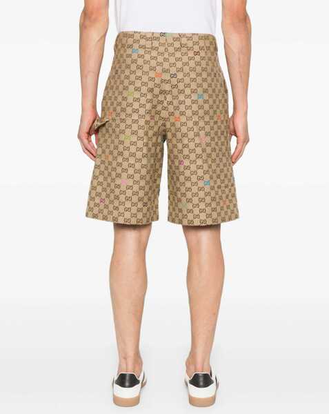 Pantaloni scurti Gucci Fabric Shorts Gg BEIGE Barbati (BM 19434338) 4