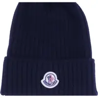 Caciuli pentru Baieti - Caciuli Moncler Beanie Hat BLACK Baieti (BM 19434350) - B-mall.ro