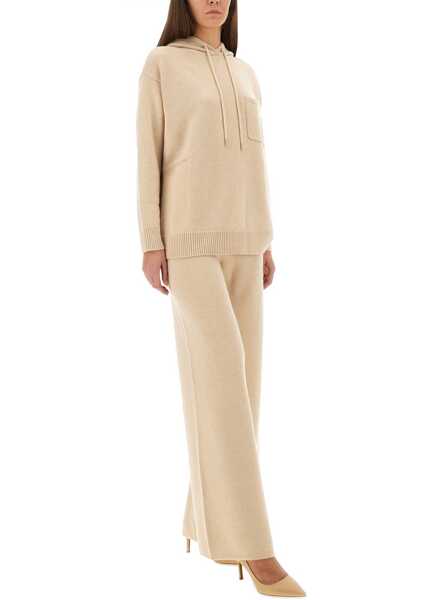 Pantaloni casual Max Mara Wide Pants Judy BEIGE Femei (BM 19434401) 2