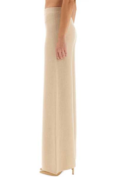 Pantaloni casual Max Mara Wide Pants Judy BEIGE Femei (BM 19434401) 4