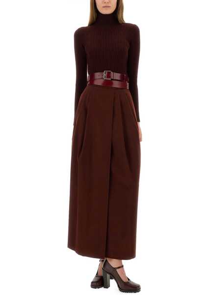 Pulovere Max Mara Ribbed Turtleneck Sweater BORDEAUX Femei (BM 19434422) 2