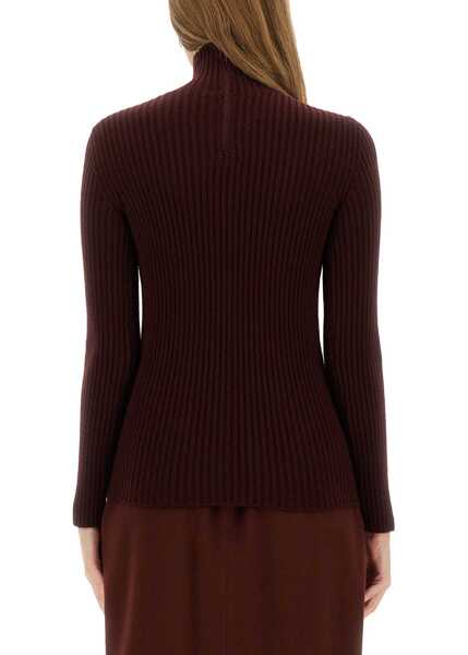 Pulovere Max Mara Ribbed Turtleneck Sweater BORDEAUX Femei (BM 19434422) 3