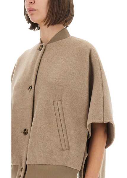 Paltoane Max Mara Coat Leticia BEIGE Femei (BM 19434431) 4