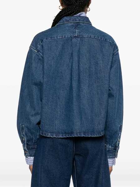 Sacouri office A.P.C. Jacket Shirt Samantha BLUE Femei (BM 19434434) 4