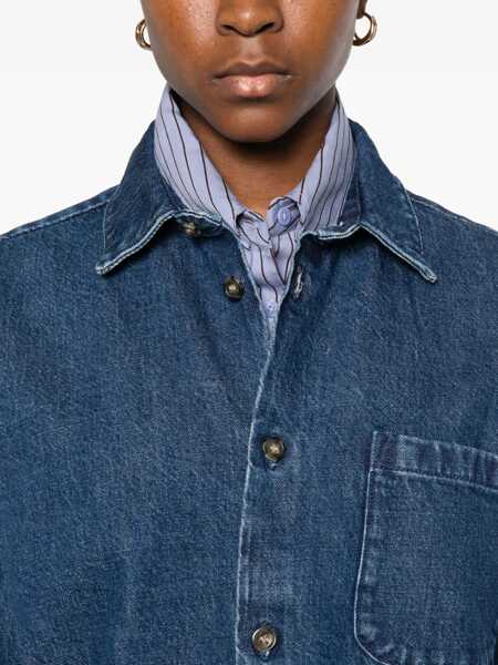 Sacouri office A.P.C. Jacket Shirt Samantha BLUE Femei (BM 19434434) 5