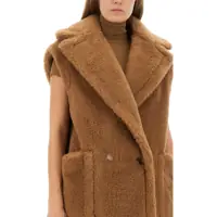 Veste Dama - Veste casual Max Mara Teddy Bear Vest Breda1234 BEIGE Femei (BM 19434437) - B-mall.ro