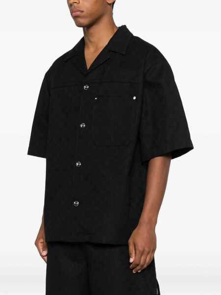 Camasi casual Gucci Gg Jacquard Shirt BLACK Barbati (BM 19434452) 3